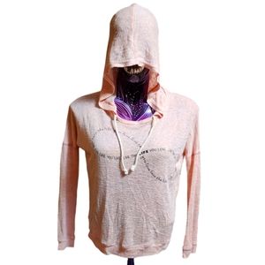 Oversized XS Full Tilt Powder Pink Hoodie